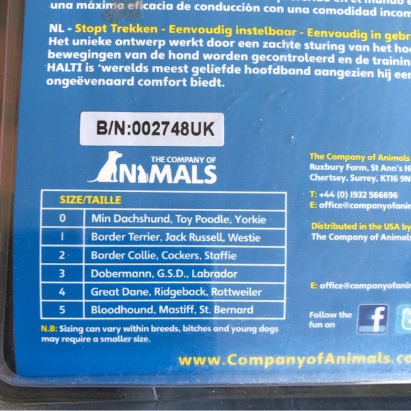 Dog Halti Collar to stop pulling - NEW with Tags in original packaging . Black - Picture 8 of 11